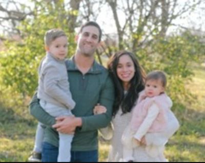 Brett Ashley Cantwell with her husband Nick Sirianni and kids